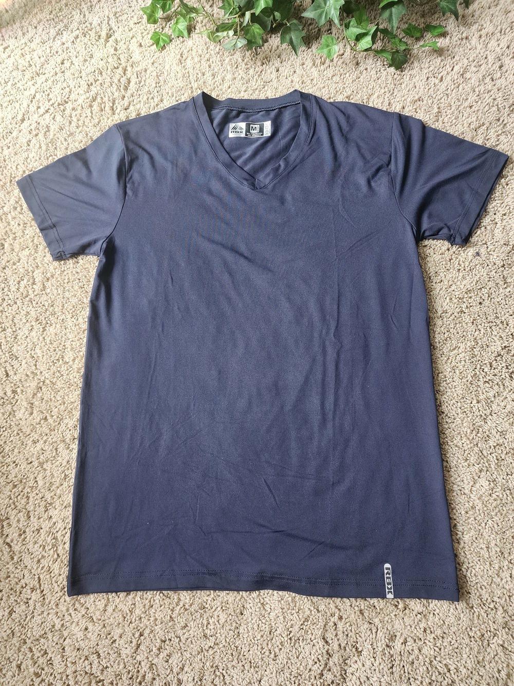 RBX Men's Navy V-Neck Short Sleeve Tee